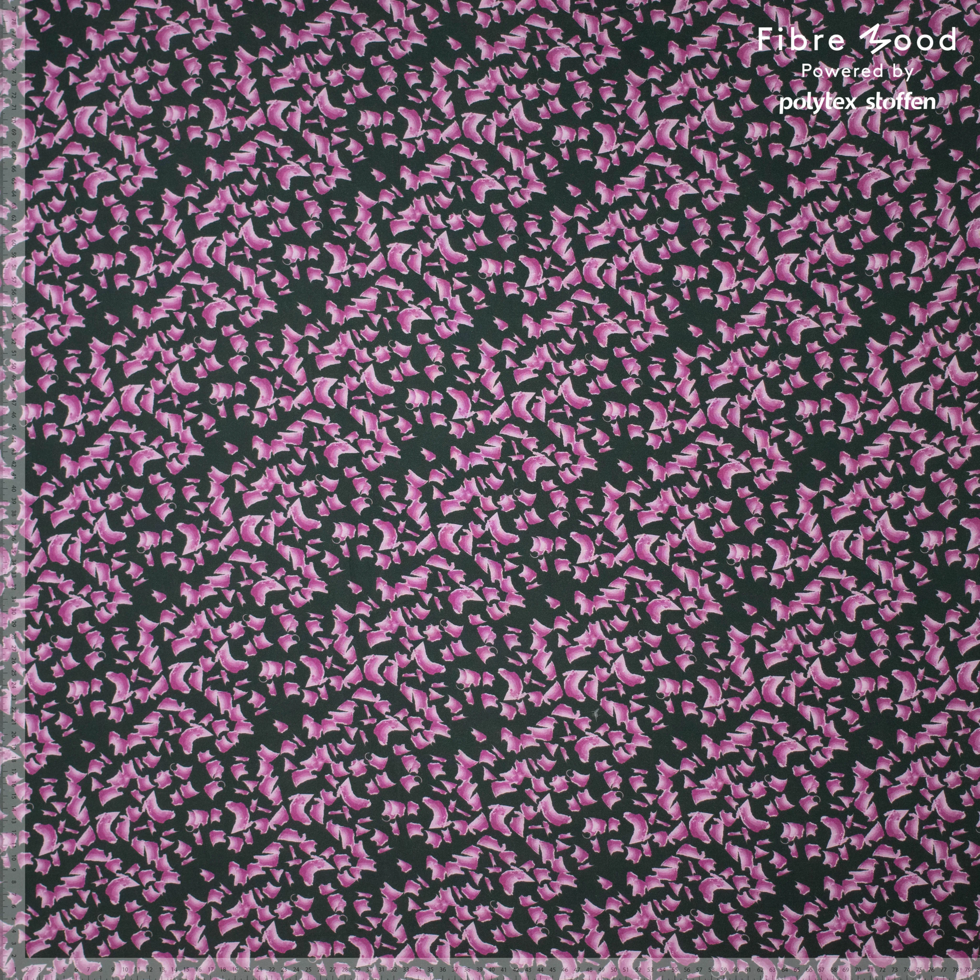 Antraciet viscose met purper vlekken uit 'Fibre Mood 17' Amira Tilly